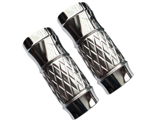 Eddie Trotta Designs - Eddie Trotta Designs Fork Slider Covers - Platinum-Cut Chrome (+2in.) - TC-965