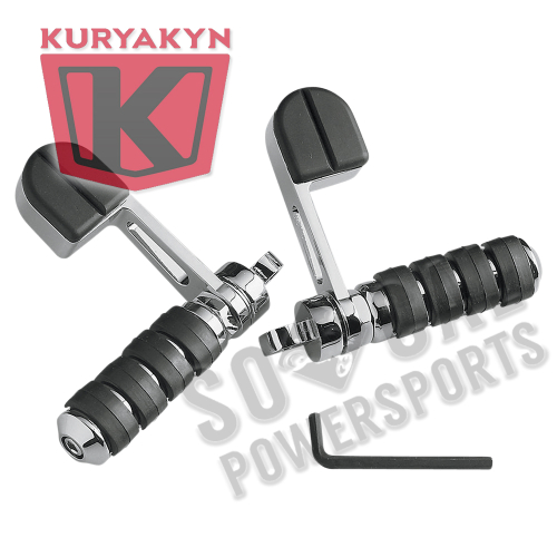 Kuryakyn - Kuryakyn ISO-Stirrups with Small ISO-Pegs - Male Mount - 8076