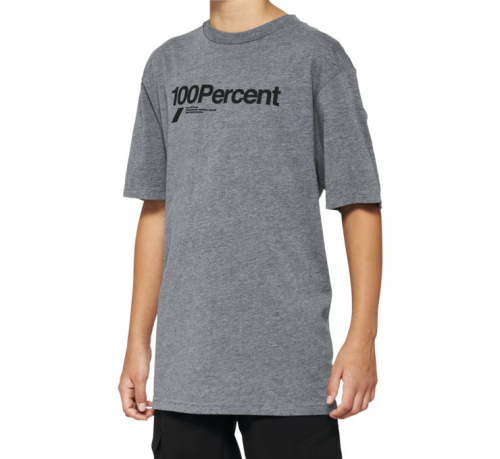 100% - 100% Manifesto Youth T-Shirt - 20001-00020 - Heather Gray - Small