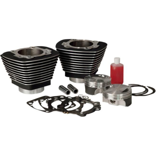 Revolution Performance - Revolution Performance Monster Big Bore Kit (88in. Forged) - Bore 3 9/16in. - 10.5:1 Compression - Black/Highlighted Fins - 201-505W