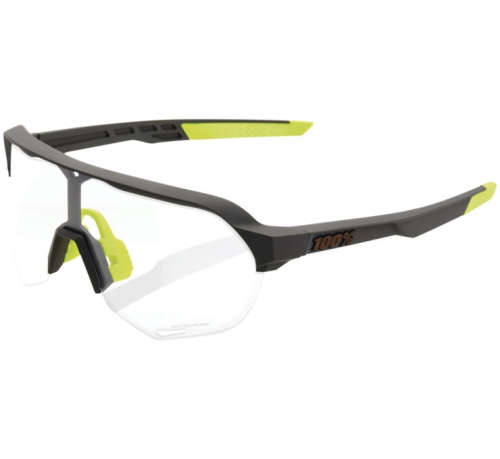 100% - 100% S2 Sunglasses - 60006-00009 - Soft Tact Cool Gray / Photochromic Lens - OSFM