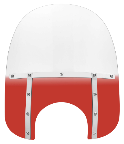 Memphis Shades - Memphis Shades Memphis Fats Windshield (9in. Cutout) - 19in. - Gradient Burnt Orange - MEM3717