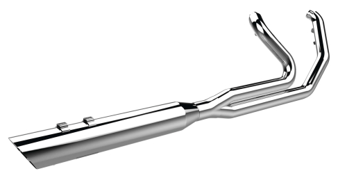 Khrome Werks - Khrome Werks 3-Step 2-Into-1 Headers with 4-1/2in. HP-Plus Mufflers - Chrome with Slant Cut - 200730