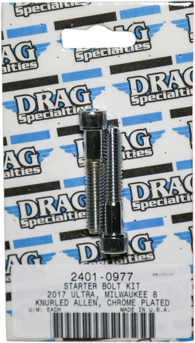 Drag Specialties - Drag Specialties Starter Bolt Kit - Knurled - 2401-0977