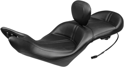 Mustang - Mustang Heated One-Piece Touring Seat with Driver Backrest - 79723