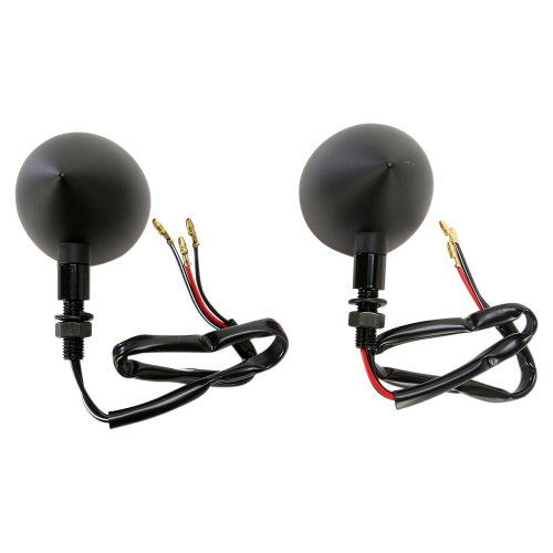 K&S Technologies - K&S Technologies DOT Incandescent Marker Lights - 2 wires - Black/Amber - 25-5301