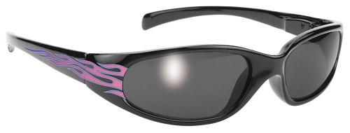 Pacific Coast Sunglasses - Pacific Coast Sunglasses Biker Chix Sunglasses - Heavenly Flames - Black Frames/Smoke Lens - 68304