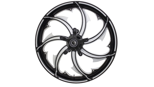 Coastal Moto - Coastal Moto Moto Forged Fury Aluminum Rear Wheel - 18in. x 5.5in. - Black Cut - FRY-185-BC-ABST