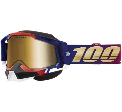 100% - 100% Racecraft 2 Snow Goggles - 50122-253-01 - United / True Gold Lens - OSFM