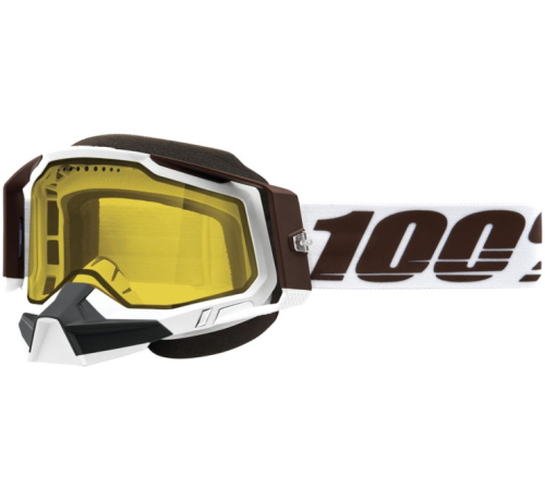 100% - 100% Racecraft 2 Snow Goggles - 50122-608-06 - Snowbird / Yellow Lens - OSFM