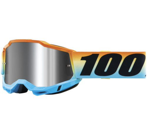 100% - 100% Accuri 2 Sunset Youth Goggles - 50025-00006 - Sunset/Orange/White/Blue / Silver Mirror Lens - OSFM