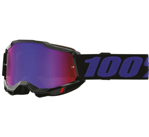 100% - 100% Accuri 2 Moore Goggles - 50014-00009 - Moore/Black/Purple / Red/Blue Mirror Lens - OSFM