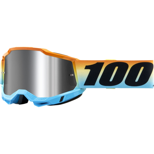 100% - 100% Accuri 2 Sunset Youth Goggles - 50320-261-01 - Sunset/Orange/White/Blue / Silver Mirror Lens - OSFM