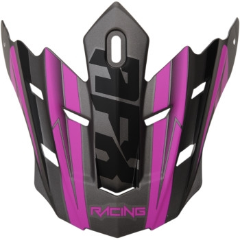 AFX - AFX Peak for FX-17 Helmets - Force Frost Gray/Fuchsia - 0132-1173