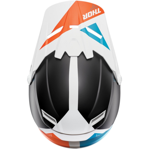 Thor - Thor Visor for Sector Youth Helmets - Blade, White/Aqua - 0132-1323