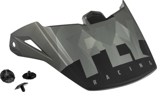 Fly Racing - Fly Racing Visor for Kinetic Thrive Helmets - Matte Dark Gray/Black - 73-88180