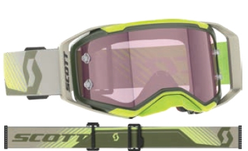 Scott USA - Scott USA Prospect 2.0 AMP Goggles - 421469-7701352 - Kaki Green/Neon Yellow/AMP Rose Lens - OSFM
