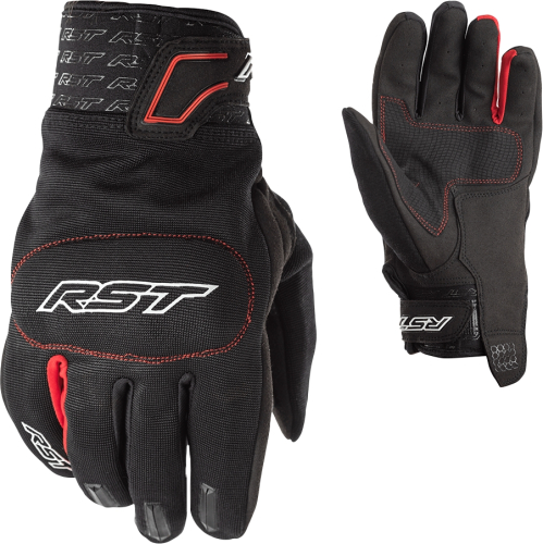 RST - RST Rider Gloves - 102100RED-08 - Black/Red - 8