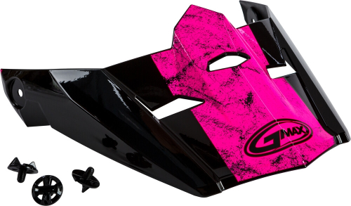 G-Max - G-Max Visor with Screws for MX-46 Dominant Helmets - Black/Pink/White - XS-Sm - G046893