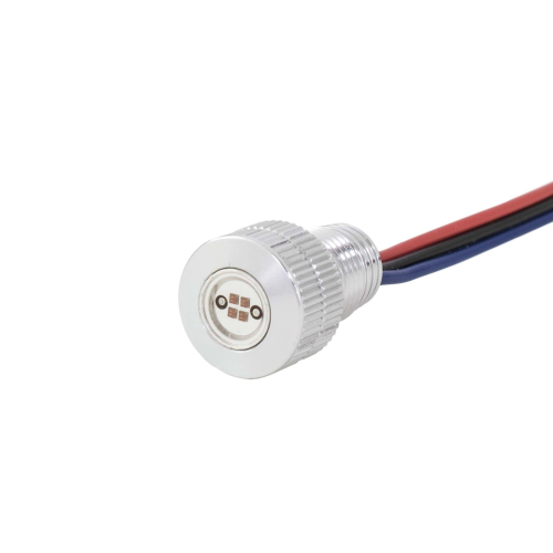 Bagger Nation - Bagger Nation Lightning Bolts Led Light - White/Amber - Silver - BOLTS-DRL-S