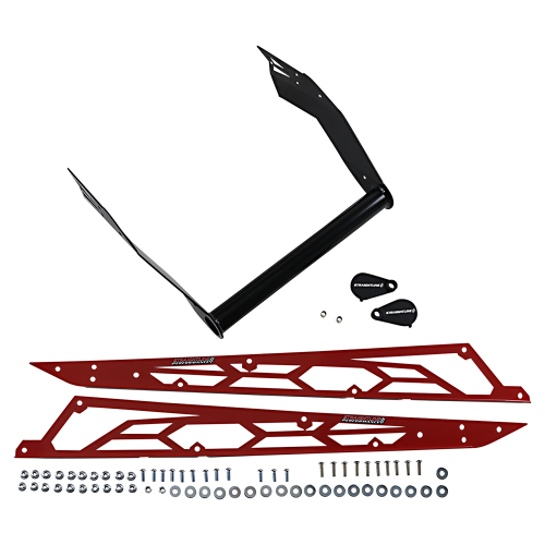 Straightline Performance - Straightline Performance Hide N Go Rear Bumper - Red/Black - 182-114-RED