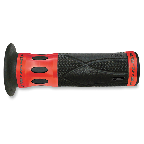 Pro Grip - Pro Grip 728 Anodized Road/Scooter Grips - Red/Black - 728RD