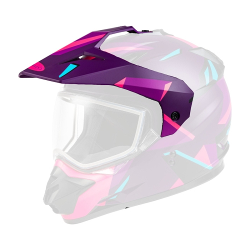 G-Max - G-Max Visor with Screws for GM-11S Ripcord Helmets - Purple/Pink - G011117