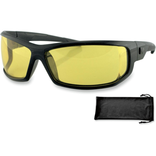 Bobster Eyewear - Bobster Eyewear AXL Sunglasses - EAXL001Y - Black/Yellow Lens