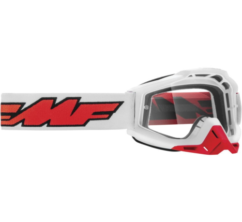 FMF Racing - FMF Racing PowerBomb Rocket Goggles - F-50036-00004 - Rocket White / Clear Lens - OSFM