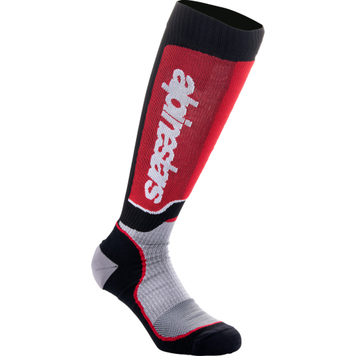 Alpinestars - Alpinestars MX Plus Socks - 4702324-1215-M - Black/Gray/Red - Medium