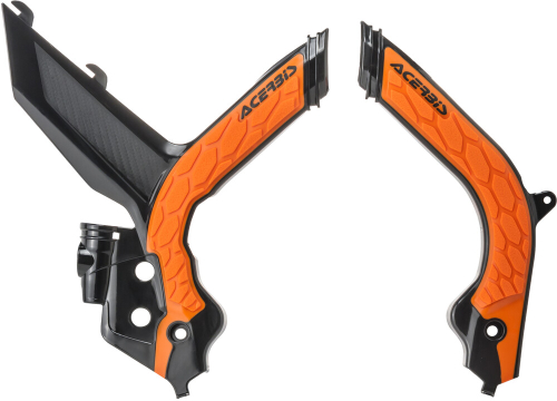 Acerbis - Acerbis X-Grip Frame Guard - Black/Orange - 2979615229