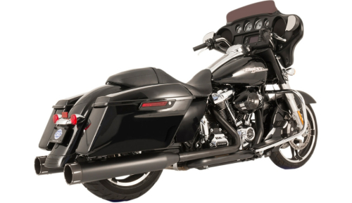 S&S Cycle - S&S Cycle El Dorado Dual Exhaust System - Black with Thruster End Caps - 550-0702C