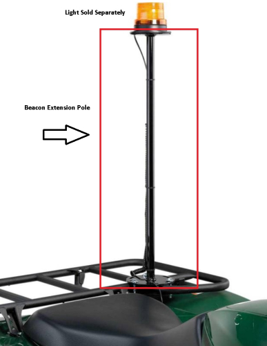 Moose Utility - Moose Utility Beacon Light Extension Pole - 2952