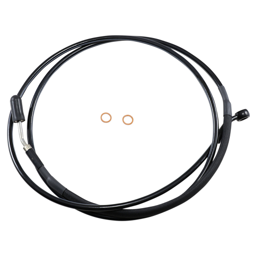 Magnum - Magnum XR Stainless Hydraulic Clutch Line - +8in. - Black/Black Fittings - SBB0105-70