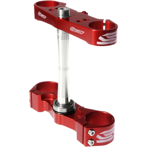Scar Racing - Scar Racing Triple Clamp - 22mm offset - Red - S2412