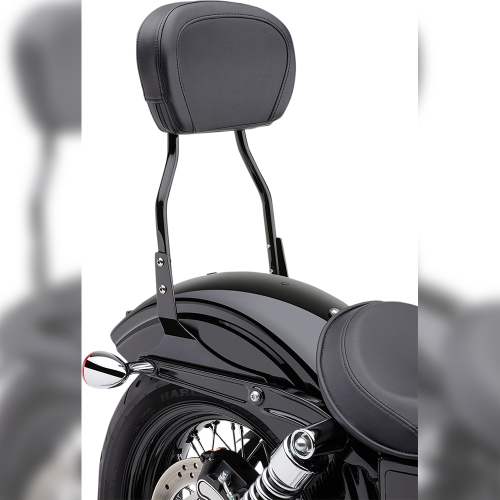 Cobra - Cobra Short Round Sissy Bar - Black Powder-Coated - 602-1252B