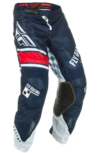 Fly Racing - Fly Racing Kinetic Mesh Era Pants - 372-33130 - Navy/White/Red - 30