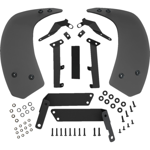 Show Chrome - Show Chrome Aeroflo Lower Wind Deflectors - Black - 41-423