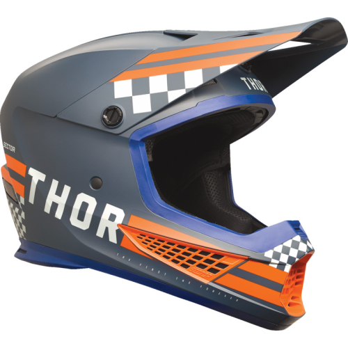 Thor - Thor Sector 2 Combat Helmet - 0110-8140 - Midnight/Orange - Large