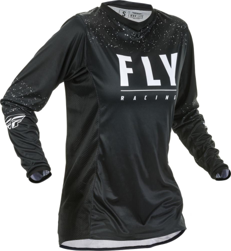 Fly Racing - Fly Racing Lite Girls Youth Jersey - 373-621YS - Black/White - Small