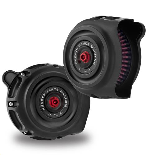 Performance Machine - Performance Machine Vintage Air Cleaner - Black Ops - 0206-2142-SMB