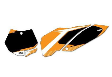 Factory Effex - Factory Effex Graphic Number Plate Backgrounds - Black - 12-64524