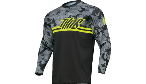 Thor - Thor Sector Digi Camo Jersey - 2910-7571 - Black/Camo - 3XL