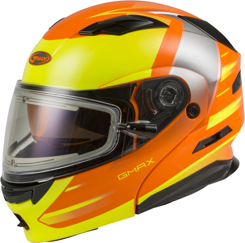 G-Max - G-Max MD-01S Descendant Helmet with Electric Shield - M4012664 - Neon Orange/Hi-Vis - Small