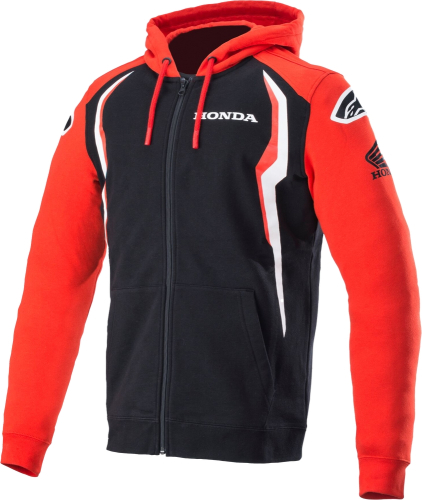Alpinestars - Alpinestars Honda Zip Hoodie - 1H20-23200-3010-XL - Red/Black - X-Large