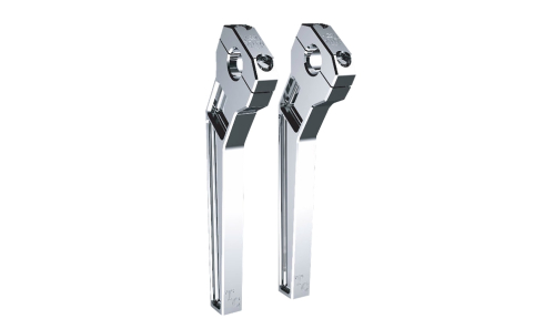 Todds Cycle - Todds Cycle 1in. Pullback Handlebar Riser Kit - 10in. Rise - Chrome - TD-R12-10