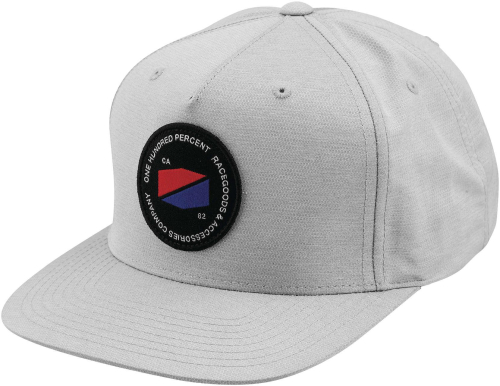100% - 100% Jefferson Snapback Hat - 20078-007-01 - Gray - OSFM