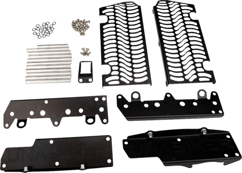 Unabiker - Unabiker Radiator Guards - Black - KTMXCF/HQTEFE16
