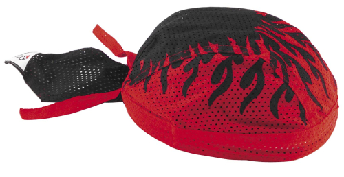 Zan Headgear - Zan Headgear Vented Flydanna - ZX227 - Red Flames - OSFM
