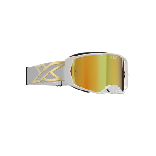 EKS Brand - EKS Brand Lucid Goggles - 067-12000 - White Gold / Gold Mirror Lens - OSFM